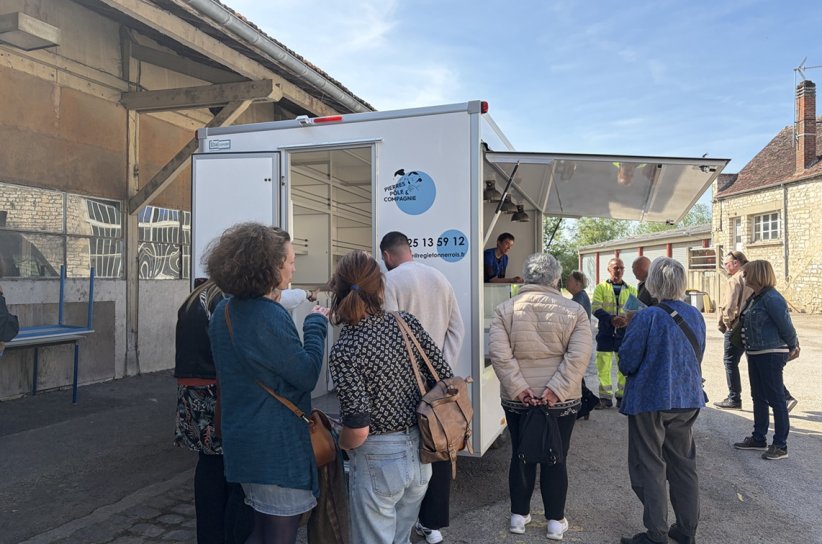 Inauguration épicerie solidaire itinérante à Tonnerre