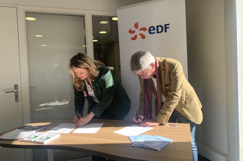 Signature de la convention avec EDF