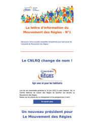 une de la Newsletter