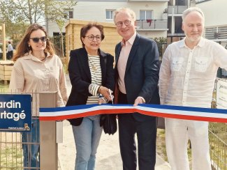 inauguration du jardin partagé