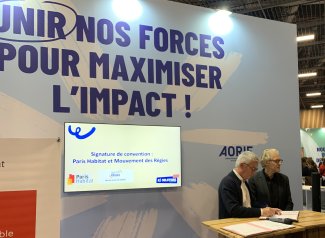 Vincent Énard, co-président du Mouvement des Régies et Éric Pliez, président de Paris Habitat