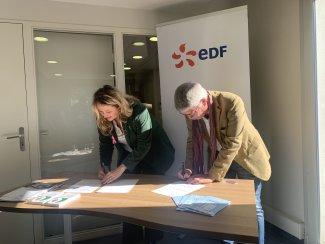 Signature de la convention avec EDF